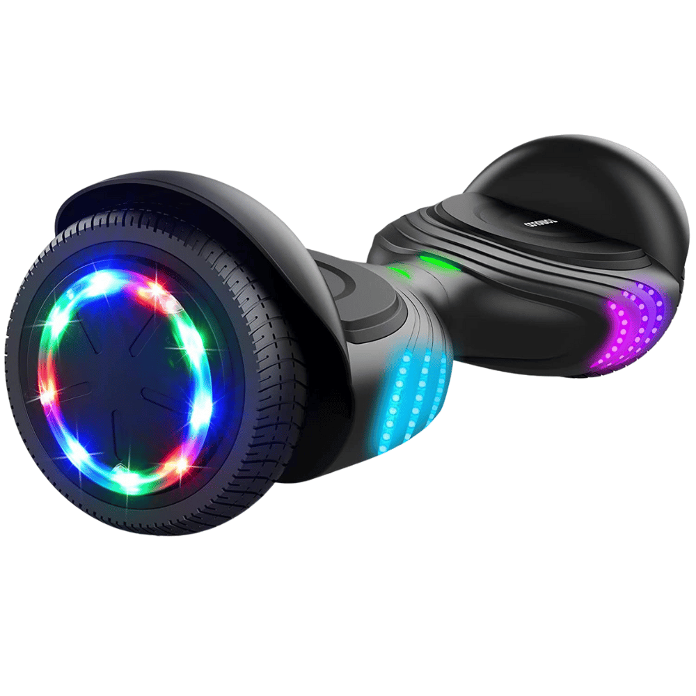 TOMOLOO Hoverboard with Bluetooth Speaker and Colorful LED Lights UL2272 Certified Self-Balancing Scooter 6.5" Wheels for Kids Ages 6-12