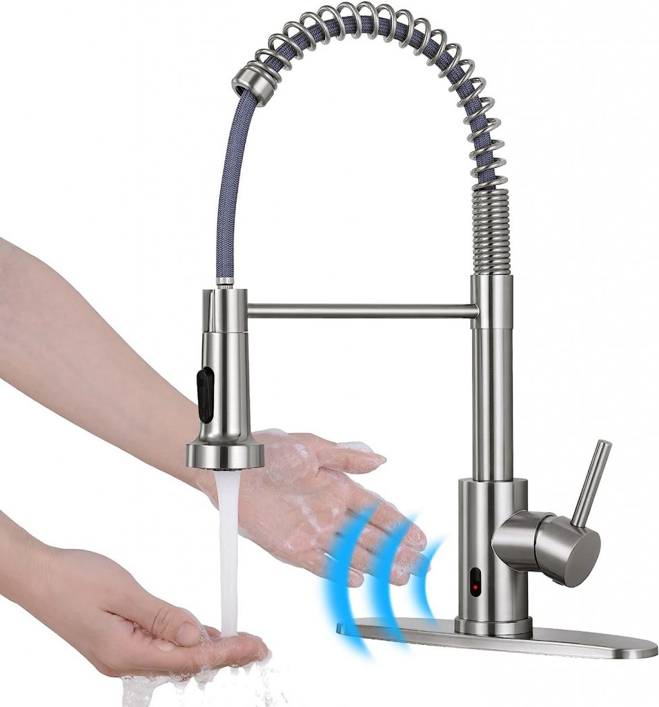 DJS Touchless Kitchen Faucet with Pull Down Sprayer