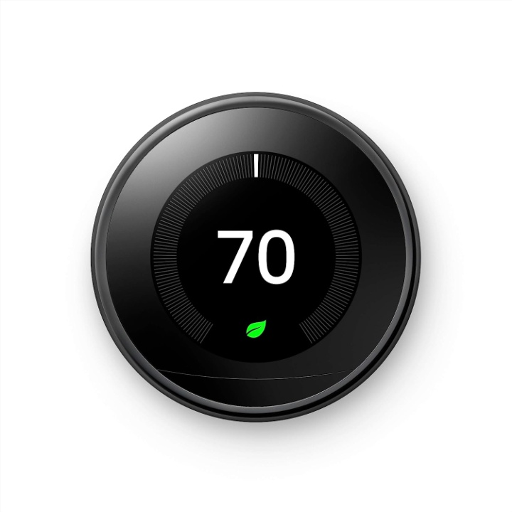 Google Nest Learning Thermostat - Smart & Programmable for Home - 3rd Generation - Works with Alexa - Mirror Black