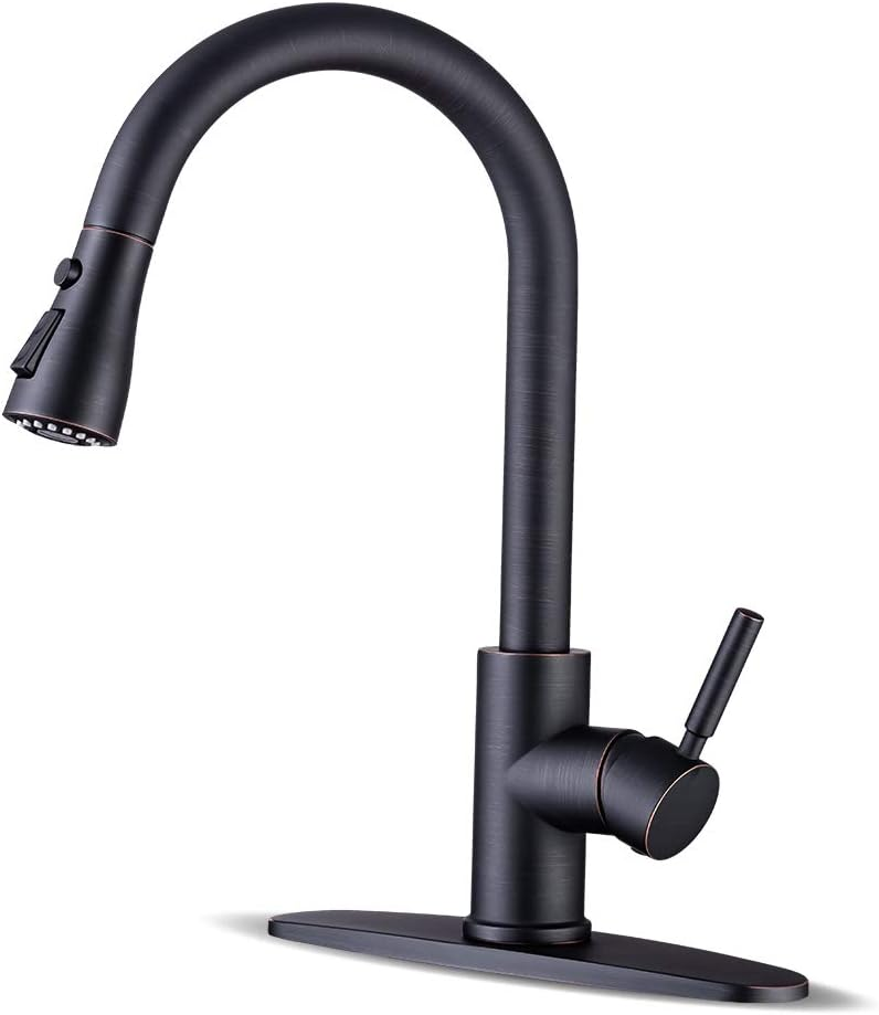 WEWE Kitchen faucets with Pull Down Sprayer