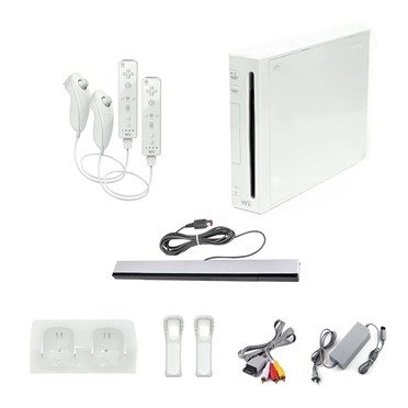 Nintendo Wii Console, White Premium Bundle (Renewed)