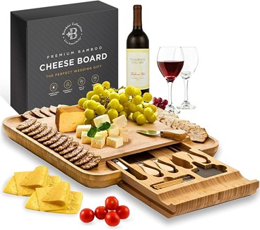 Bambüsi Cheese Board and Knife Set