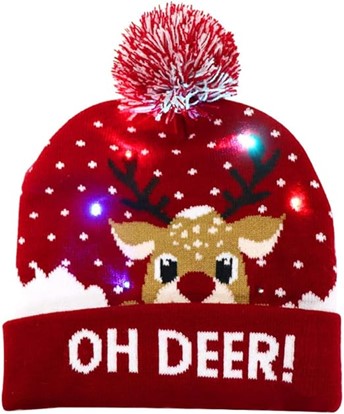 OurWarm Light Up Christmas Hat